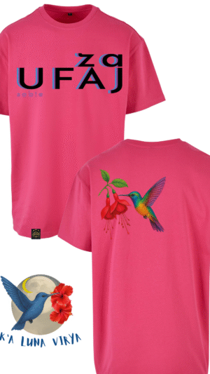 T-shirt z motywującym tekstem zaUfaj sobie
